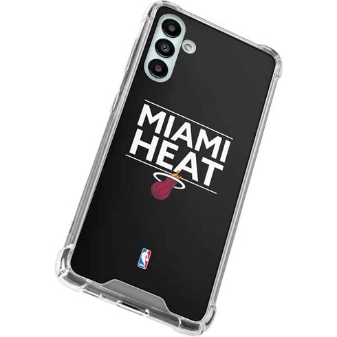 NBA Miami Heat Standard - Black Galaxy A13 5G Clear Case