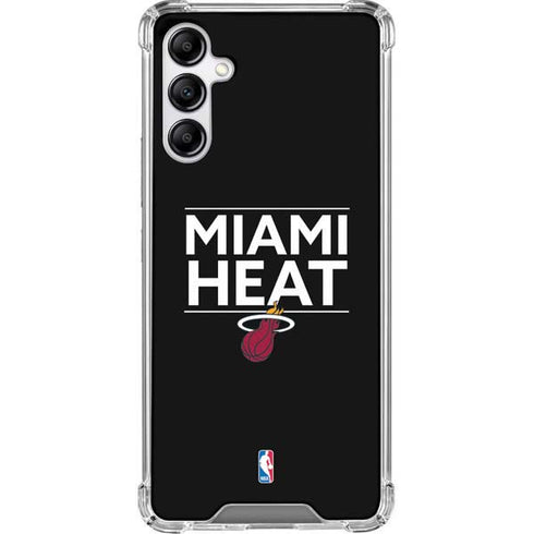 NBA Miami Heat Standard - Black Galaxy A14 5G Clear Case