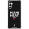 NBA Miami Heat Standard - Black Galaxy A14 5G Clear Case