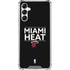 NBA Miami Heat Standard - Black Galaxy A14 5G Clear Case