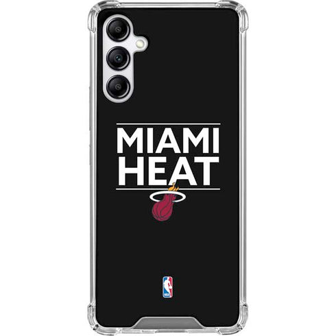 NBA Miami Heat Standard - Black Galaxy A15 5G Clear Case