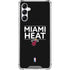 NBA Miami Heat Standard - Black Galaxy A15 5G Clear Case