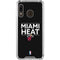 NBA Miami Heat Standard - Black Galaxy A30 Clear Case