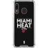 NBA Miami Heat Standard - Black Galaxy A30 Clear Case