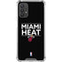 NBA Miami Heat Standard - Black Galaxy A32 5G Clear Case