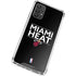 NBA Miami Heat Standard - Black Galaxy A32 5G Clear Case