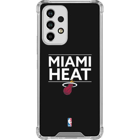 NBA Miami Heat Standard - Black Galaxy A33 5G Clear Case