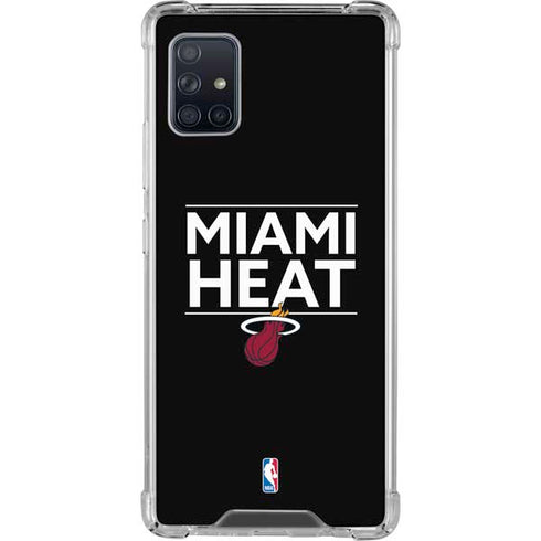 NBA Miami Heat Standard - Black Galaxy A51 5G Clear Case