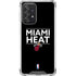NBA Miami Heat Standard - Black Galaxy A52 5G Clear Case