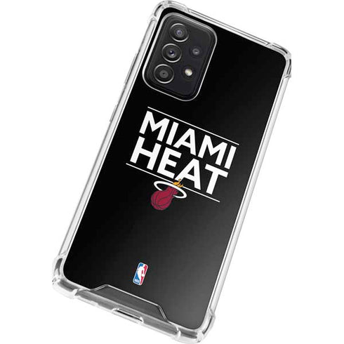 NBA Miami Heat Standard - Black Galaxy A52 5G Clear Case