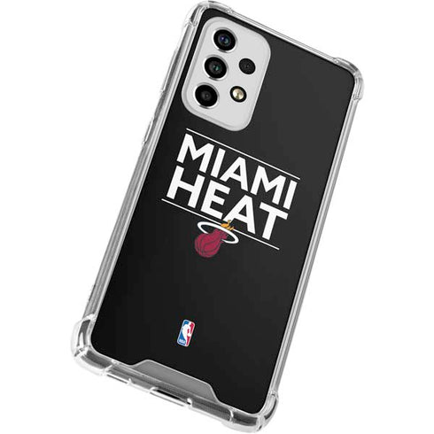 NBA Miami Heat Standard - Black Galaxy A53 5G Clear Case