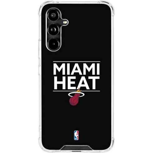 NBA Miami Heat Standard - Black Galaxy A54 5G Clear Case