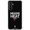 NBA Miami Heat Standard - Black Galaxy A54 5G Clear Case