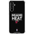 NBA Miami Heat Standard - Black Galaxy A54 5G Clear Case