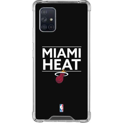 NBA Miami Heat Standard - Black Galaxy A71 5G Clear Case