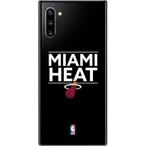 NBA Miami Heat Standard - Black Galaxy Note 10 Skin