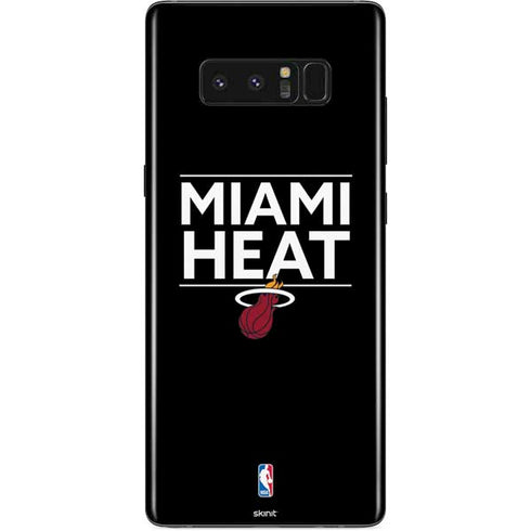 NBA Miami Heat Standard - Black Galaxy Note 8 Skin