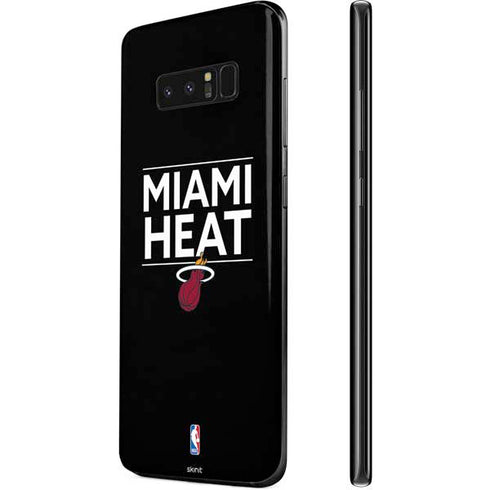 NBA Miami Heat Standard - Black Galaxy Note 8 Skin