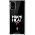 NBA Miami Heat Standard - Black Galaxy Note20 5G Clear Case