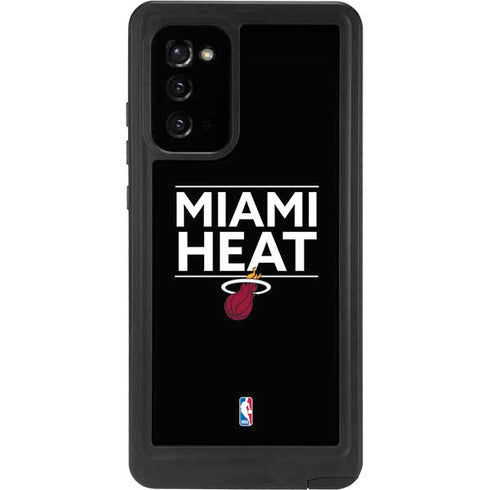 NBA Miami Heat Standard - Black Galaxy Note20 5G Waterproof Case