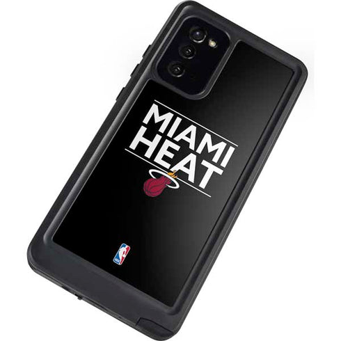 NBA Miami Heat Standard - Black Galaxy Note20 5G Waterproof Case