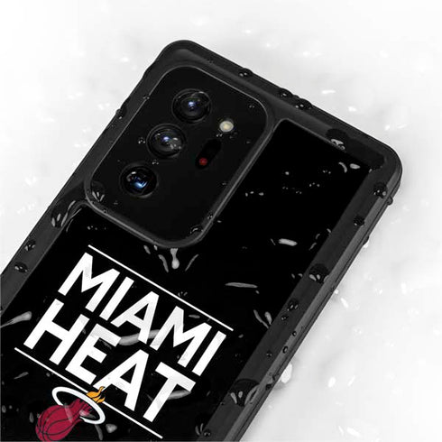 NBA Miami Heat Standard - Black Galaxy Note20 Ultra 5G Waterproof Case