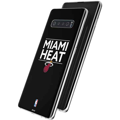 NBA Miami Heat Standard - Black Galaxy S10 Plus Skin