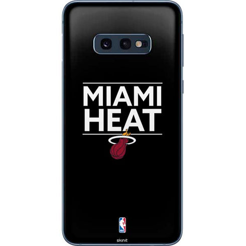 NBA Miami Heat Standard - Black Galaxy S10e Skin