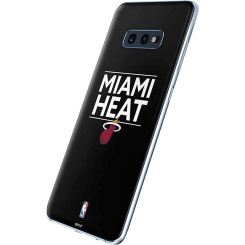 NBA Miami Heat Standard - Black Galaxy S10e Skin