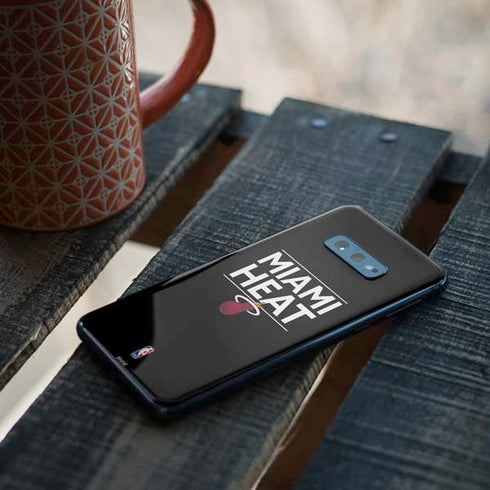 NBA Miami Heat Standard - Black Galaxy S10e Skin