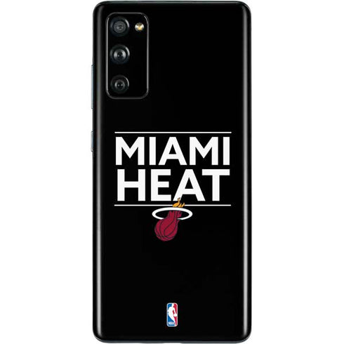 NBA Miami Heat Standard - Black Galaxy S20 Fan Edition Skin