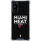 NBA Miami Heat Standard - Black Galaxy S20 FE Clear Case