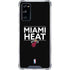 NBA Miami Heat Standard - Black Galaxy S20 FE Clear Case