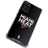 NBA Miami Heat Standard - Black Galaxy S20 FE Clear Case