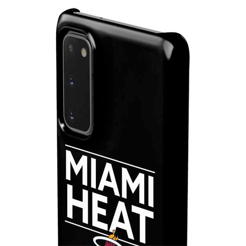 NBA Miami Heat Standard - Black Galaxy S20 Lite Case