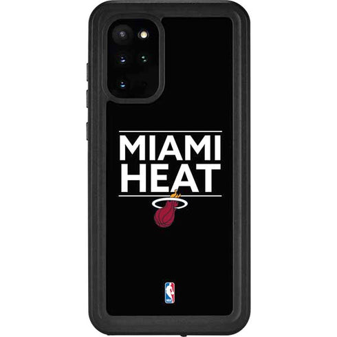 NBA Miami Heat Standard - Black Galaxy S20 Plus Waterproof Case