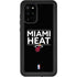 NBA Miami Heat Standard - Black Galaxy S20 Plus Waterproof Case