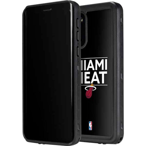 NBA Miami Heat Standard - Black Galaxy S20 Plus Waterproof Case