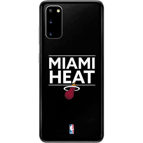 NBA Miami Heat Standard - Black Galaxy S20 Skin