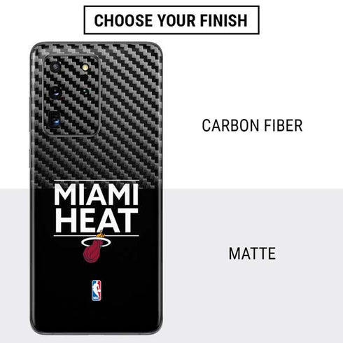 NBA Miami Heat Standard - Black Galaxy S20 Ultra 5G Skin