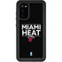 NBA Miami Heat Standard - Black Galaxy S20 Waterproof Case