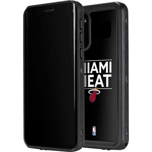NBA Miami Heat Standard - Black Galaxy S20 Waterproof Case