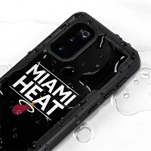 NBA Miami Heat Standard - Black Galaxy S20 Waterproof Case
