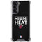 NBA Miami Heat Standard - Black Galaxy S21 5G Clear Case