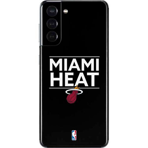 NBA Miami Heat Standard - Black Galaxy S21 5G Skin