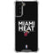 NBA Miami Heat Standard - Black Galaxy S21 FE Clear Case