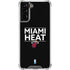 NBA Miami Heat Standard - Black Galaxy S21 FE Clear Case