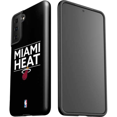 NBA Miami Heat Standard - Black Galaxy S21 FE Pro Case