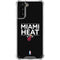 NBA Miami Heat Standard - Black Galaxy S21 Plus 5G Clear Case