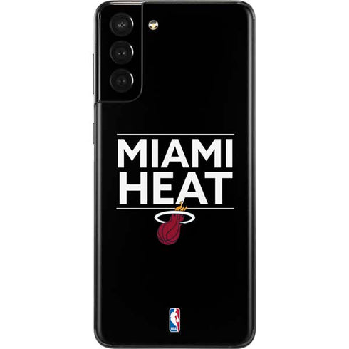 NBA Miami Heat Standard - Black Galaxy S21 Plus 5G Skin
